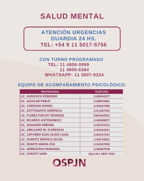 Dispositivo asistencial Bahía Blanca.