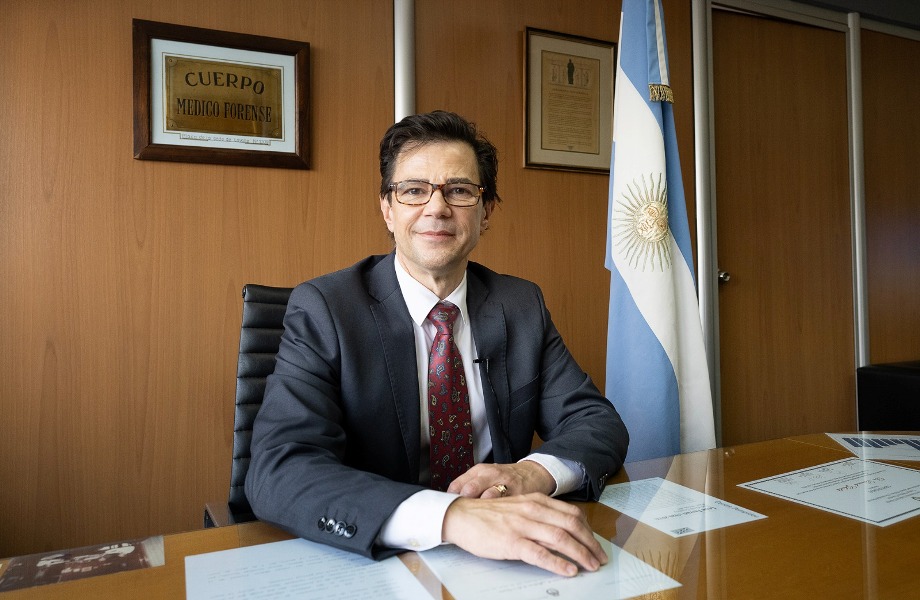 Leonardo Ghioldi, decano del Cuerpo Médico Forense.