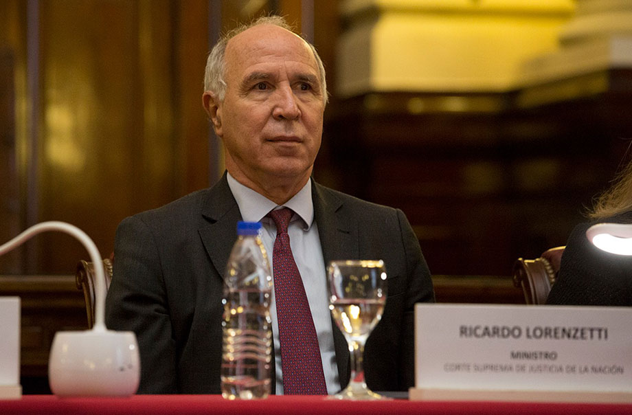 Ricardo Lorenzetti, ministro de la Corte Suprema de Justicia de la Nación.