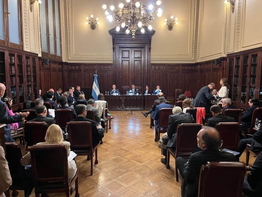 Salón Gorostiaga del Palacio de Justicia.