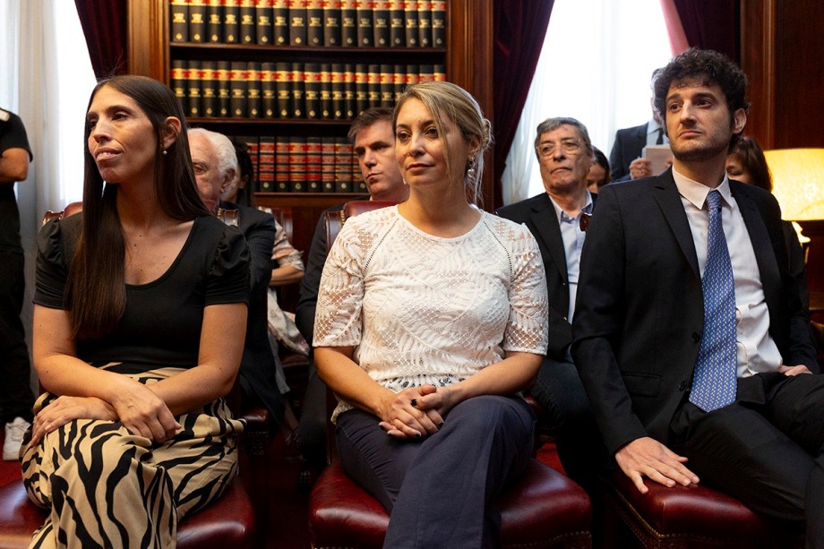 Analía Doña, Constanza Bengochea y Jesús Allende.