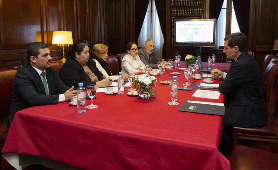 Encuentro de trabajo con las ministras de la Corte Suprema de Justicia de Honduras.