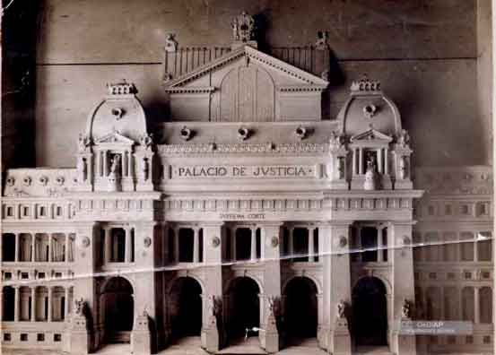 Maqueta del Palacio de Justicia