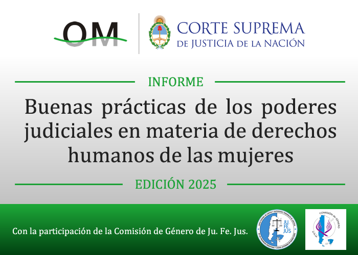 Informe de buenas practicas de los poderes judiciales en materia de derechos humanos de las mujeres