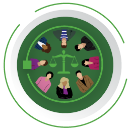 Logo taller de Capacitacion sobre identidad de genero para la Justicia Argentina